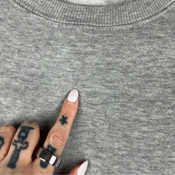 Brandy Melville John Galt Malibu CA Spell-out Crewneck Pullover Sweatshirt S - Picture 5 of 9